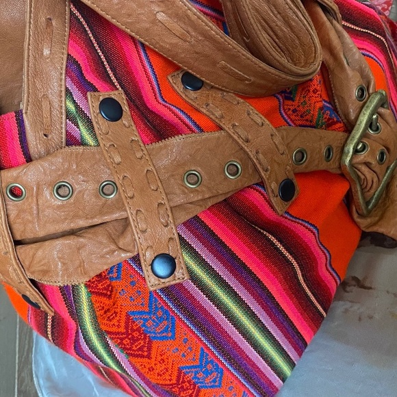 Anat Marin bohemian hippie shoulder hobo bag - Picture 7 of 16